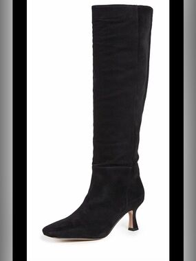 Sam Edelman Lillia Black Suede Boots 6.5